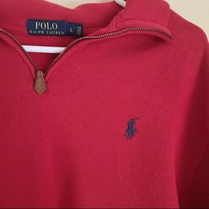 Red Polo by Ralph Lauren Pullover, size L